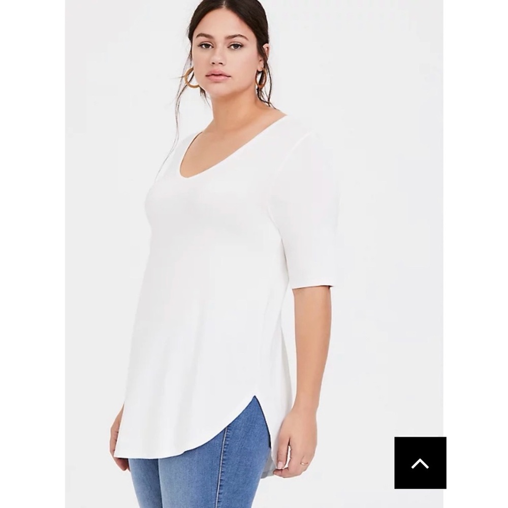Torrid NWT Super Soft Ivory Tunic 3x